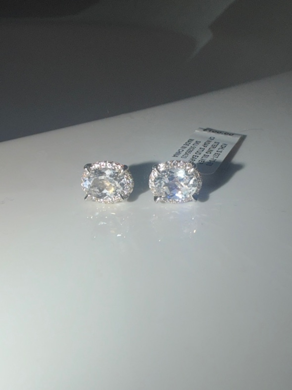 Kohl's Sparkling Clear Halo Stud Earrings - Silver Tone